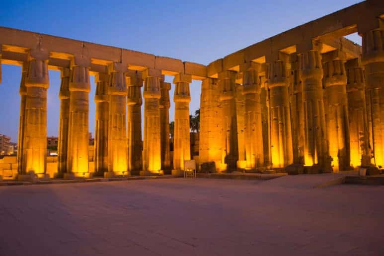 Night View from Luxor Temple