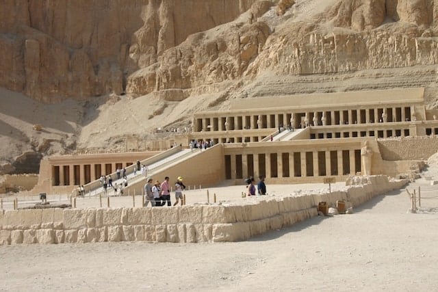 Hatshepsut Temple (also known as El Deir Al Bahari Temple ) is located in the West Bank of Luxor in Upper Egypt, only 2 miles away from the tomb of King Tut