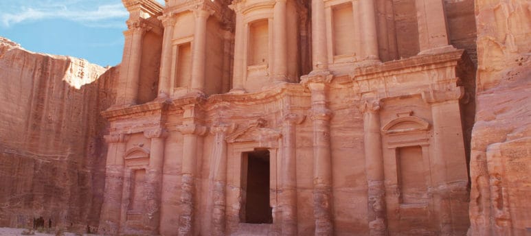 In Petra where King Aretas called for the arrest of the biblian Apostle Paul after he was converted into Christianity
