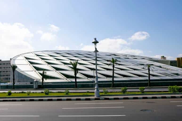 The Bibliotheca Alexandrina was inaugurated in 2002 near the site of the old library.