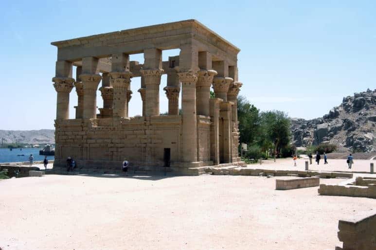 Ancient Ptolemy Temple on the island of Philae, Aswan