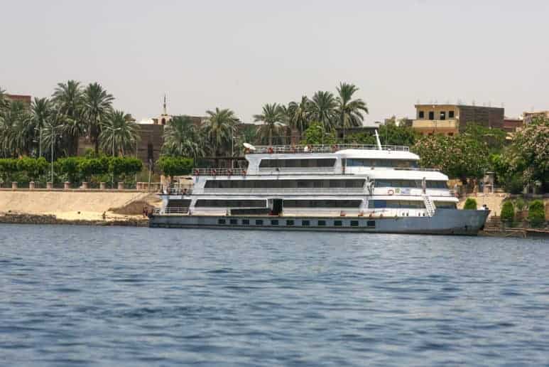 A Nile cruise ready to sail down the Nile. Best part to do while traveling in Egypt