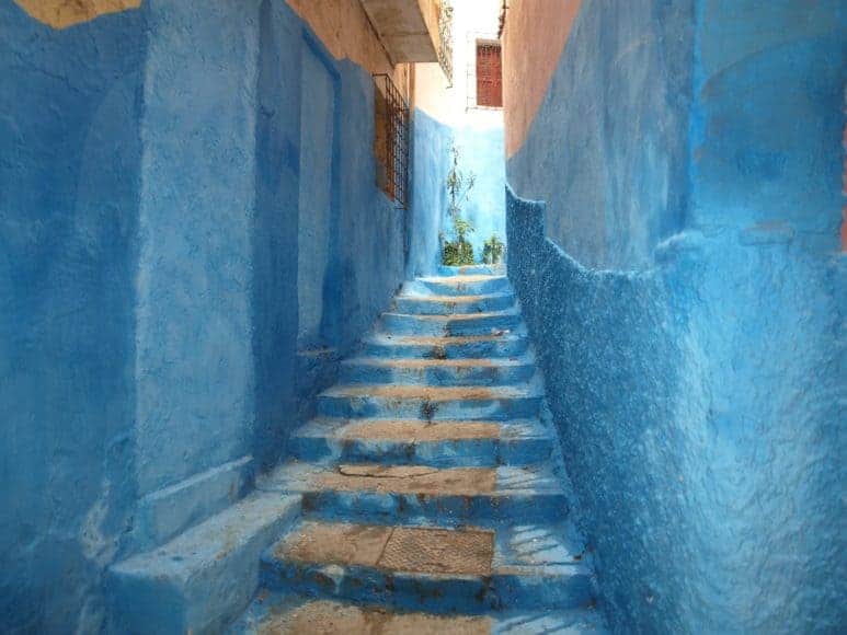 The beautiful blue streets of Chefchaouen