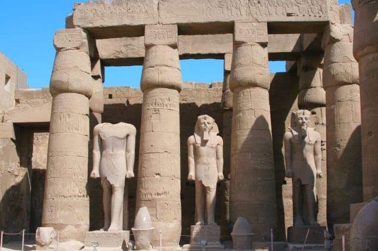 King Ramses II in Luxor Temple