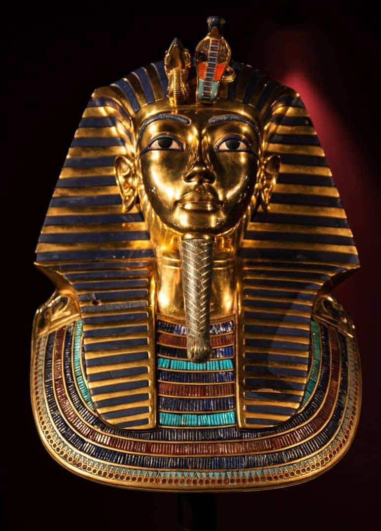 Golden Mask of King Tutankhamun in the Egyptian Museum