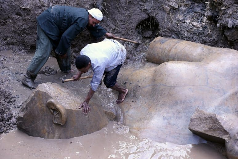 King Ramses II New Statue Recently Found in Cairo