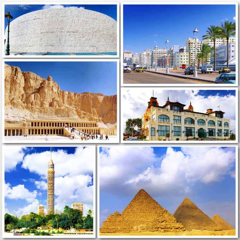Collage of beautiful Egypt