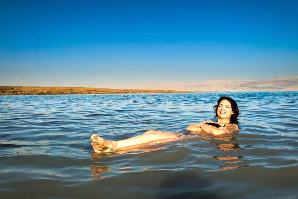 Floating on the Dead Sea