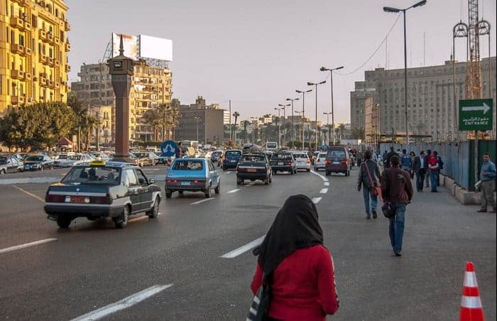 Crossing the Streets in Egypt