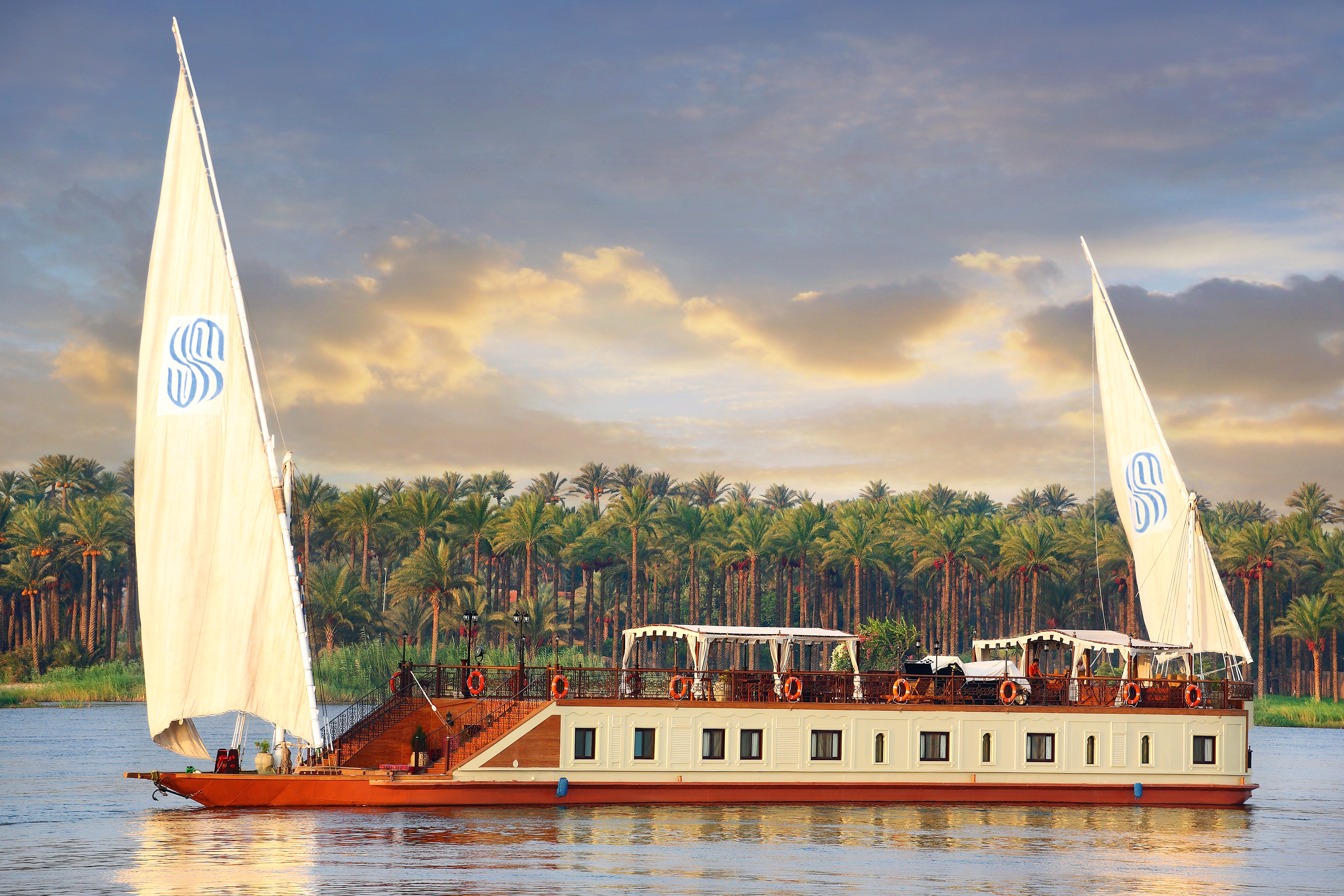 Ancient Egyptian Nile River Boats