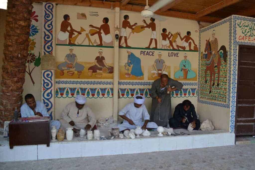 Alabaster making in the West Bank of Luxor