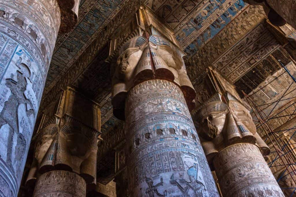 Dendera temple in Upper Egypt