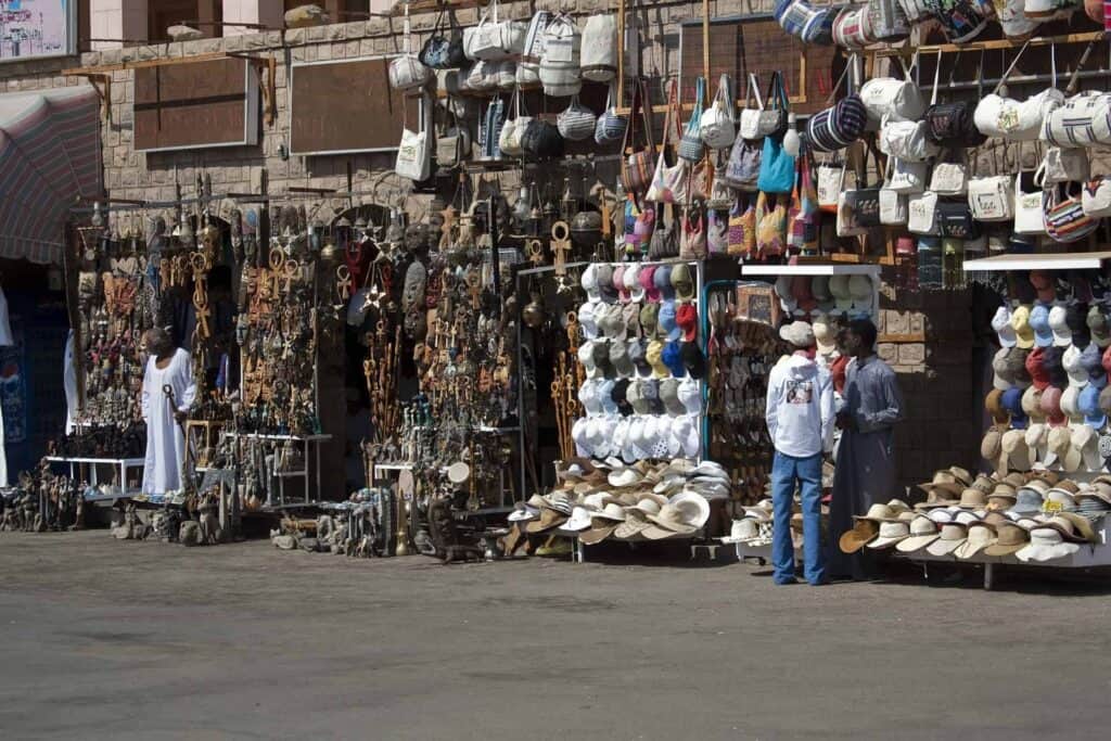 Local market in Egypt