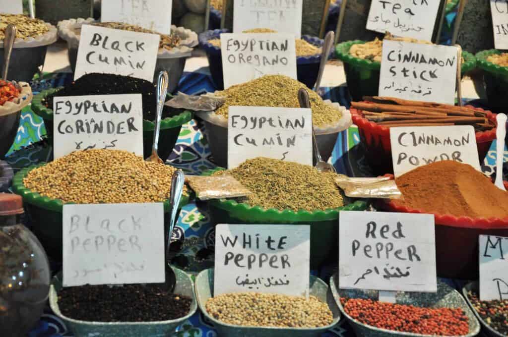 Spices shopping in Egypt