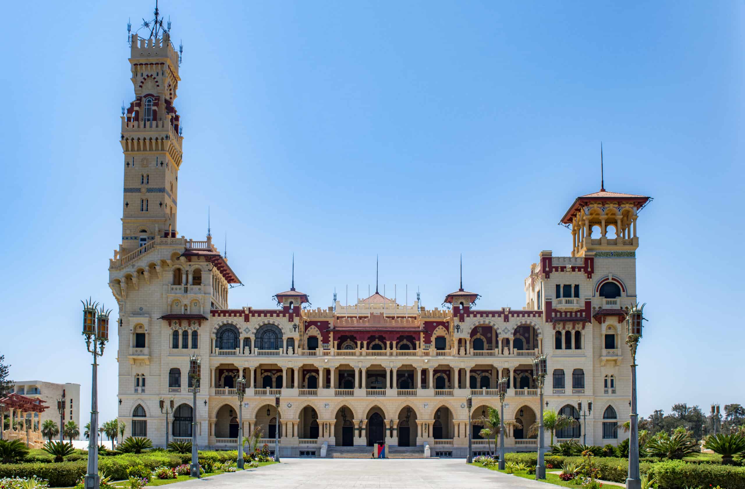 The Al-Haramlik Palace at the Al-Montaza royal gardens, Alexandria, Egypt