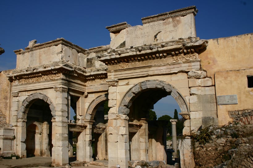 The Gate of Augustus in Ephesus, Turkey