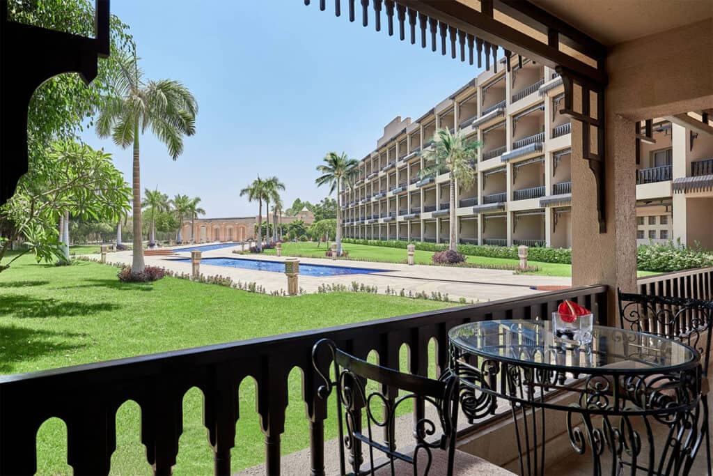Marriott Mena House, Executive Club Lounge - Terrace, Egypt